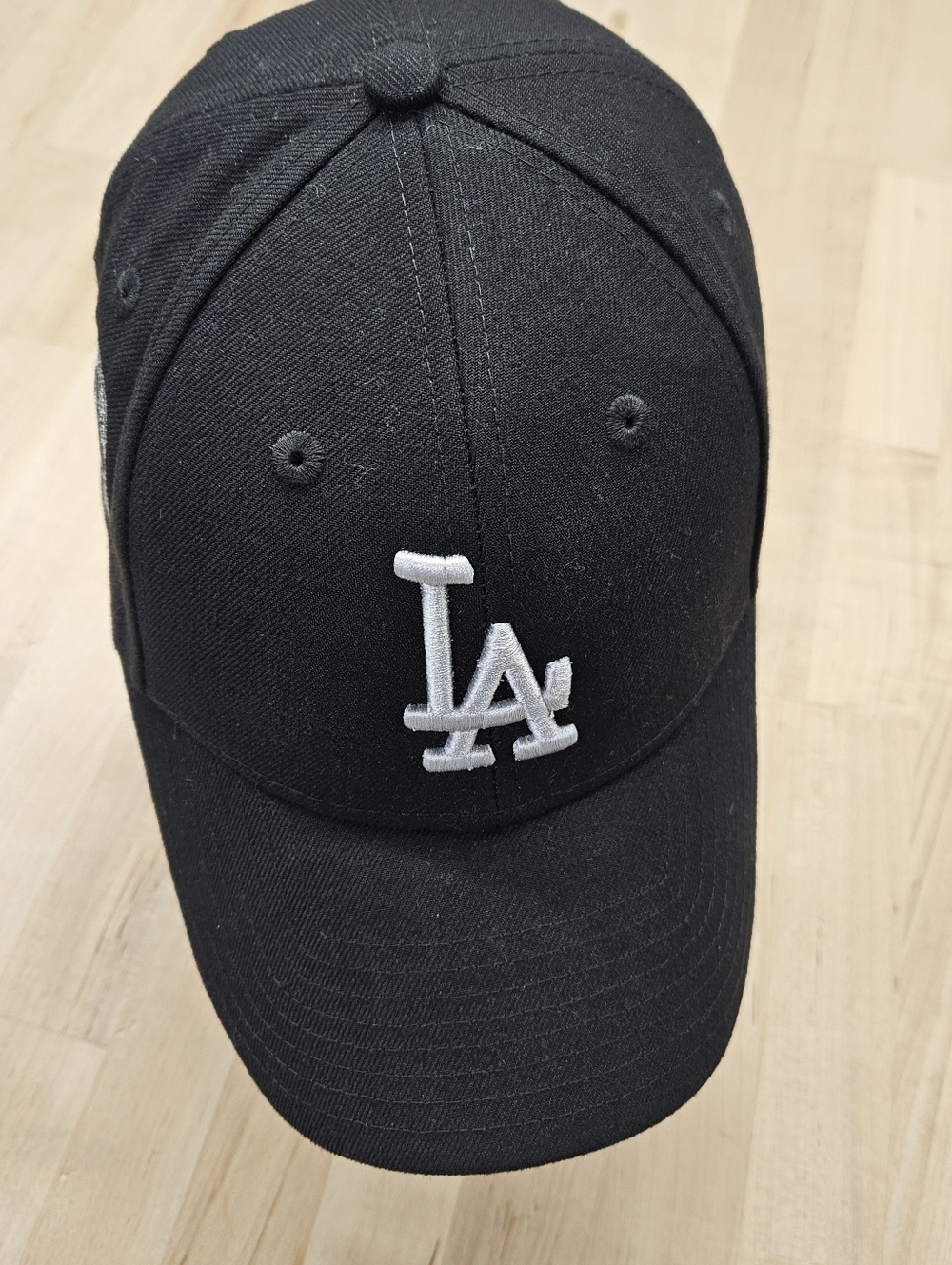 Los Angeles Dodgers Hat Cap Snap Back Black MLB Baseball New Era Mens Foundation